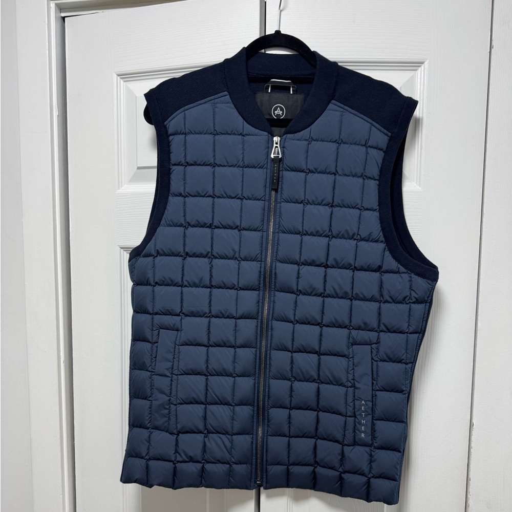 Men's Quilted Vest in Deep Blue